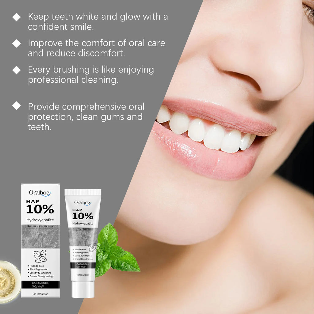 Whitening Teeth Toothpaste Enamel Repair Oral Hygiene Stain Removal Fresh Breath Hydroxyapatite