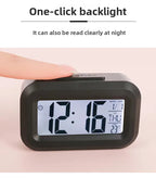 Alarm Clock Digital LED Electronic Backlight Snooze Calendar Home Office Desktop Screen Display Watch