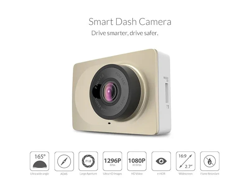 xiao YI Smart Dash Cam For Car ADAS 2.7 Screen Full HD 1080P Dash Cam Night Vision ADAS English International Version