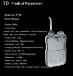YUESI Portable Water Flosser Travel Mini Dental Irrigator 2 Nozzles 4 Modes Continuous Flow Plaque Busting Teeth Cleaning