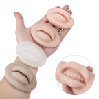 1pcs Microblading Reusable 5D Silicone Practice Lips Solid Lip Block For PMU Beginner Training Tattoo