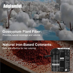 "Adglamful Hair Fiber Kit 15g Unisex Adds Volume Conceals Thinning Fills Hairline