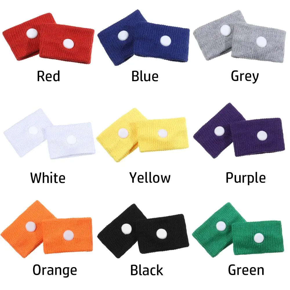 2PCS Anti Motion Sickness Wristbands Anti Nausea Carsickness Seasick Wrist Support Sports