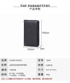 RFID Anti-Theft Cowhide Leather Wallet Brush Head Layer Large Capacity