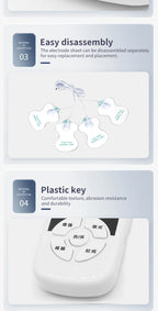 Multi-functional 6 Modes Tens Unit Machine Electro stimulator Digital Massager