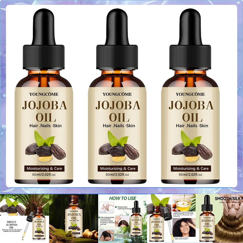 Organic Jojoba Oil For Face Hair Skin Nails Hair Relaxer