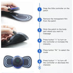 EMS Neck Stretcher Patch Back Massager Sticker Muscle Stimulation Neck Body Pain Relief