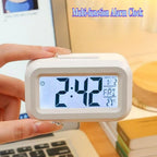 Alarm Clock Digital LED Electronic Backlight Snooze Calendar Home Office Desktop Screen Display Watch