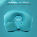 Travel Neck Pillow Inflatable Airplane U-shaped Cervical Orthopedic Portable Foldable