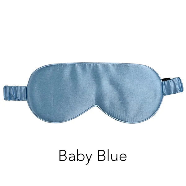100% Mulberry Silk Sleep Mask Men Women Eye Cover Total Blackout Size 20 X 8.5cm