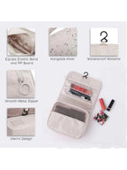 Travel Makeup Bag Waterproof Toiletries Organizer Hook Wash Storage