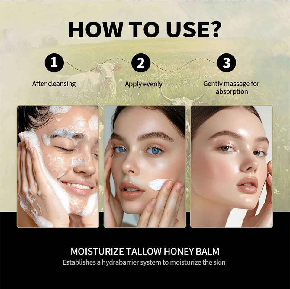 100g/3.5 0z. Moisturizer Tallow Honey Balm  Manuka Body Lotion Lip Balm