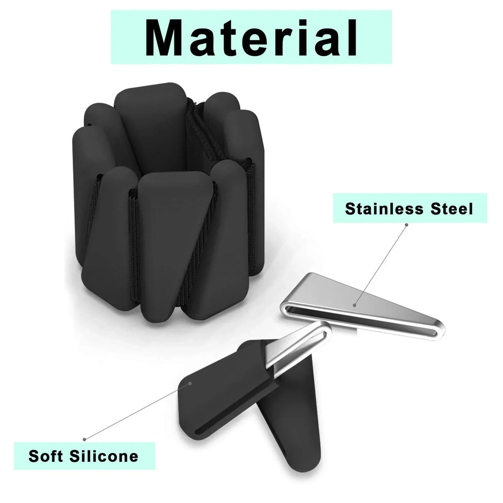 1/2lbs Wrist Weights Yoga Fitness Exercise Silicone Adjustable Ankle Protector Jogging