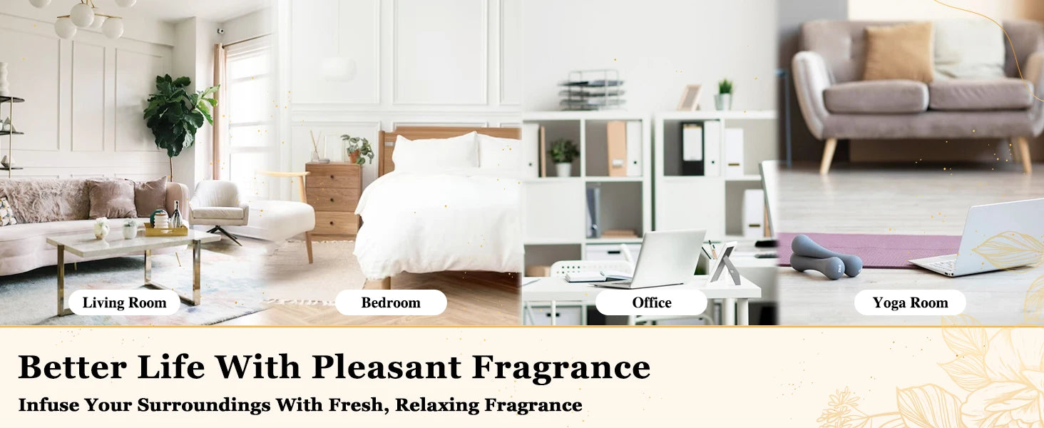 EUQEE 10ML Natural Essential Oils For Humidifier, Soap, Candle Making