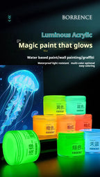 Glow-in-the-dark 20ml Fluorescent Acrylic Pigment