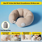 Travel Neck Pillow Inflatable Airplane U-shaped Cervical Orthopedic Portable Foldable