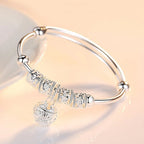 Trendy 925 Sterling Silver Bracelet Fashion Jewelry Adjustment Cuff