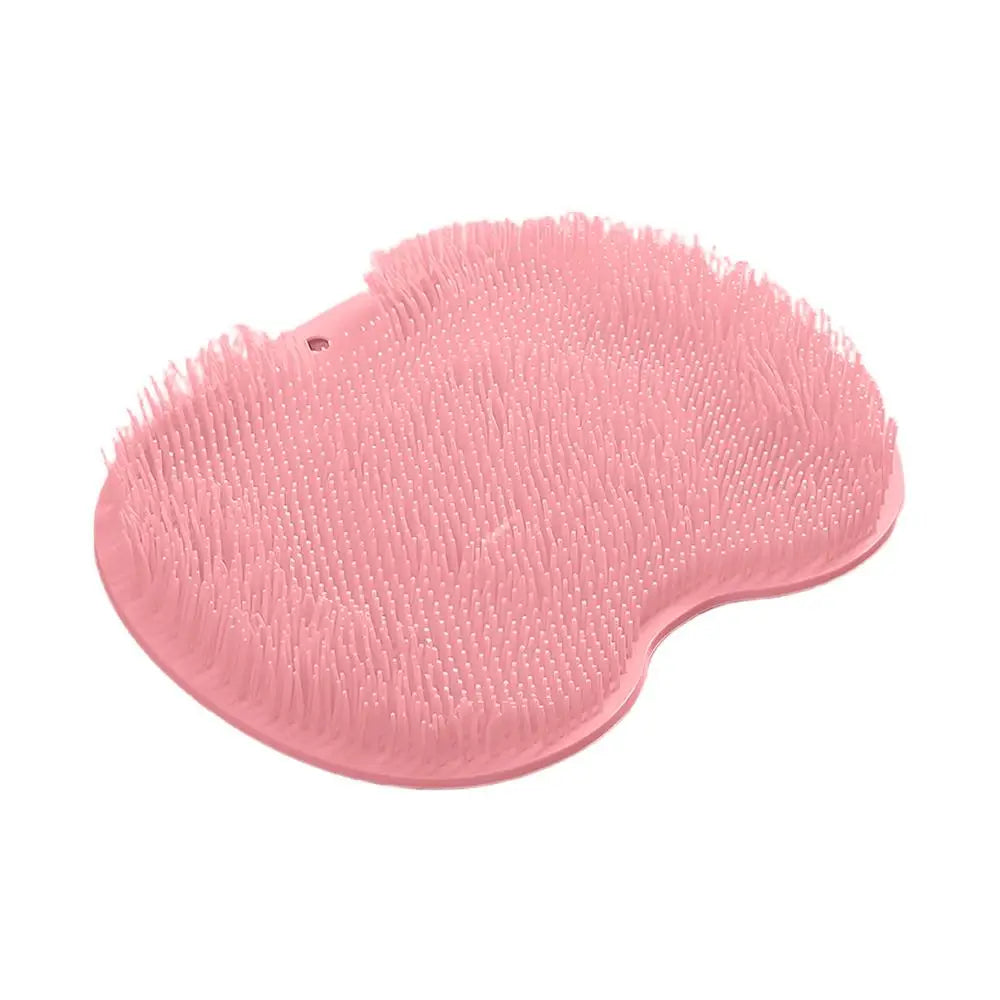 Scrubber Shower Massage Pad Silicone Wall Mounted Back Reusable Cleaning Brush Feet Washer Mat