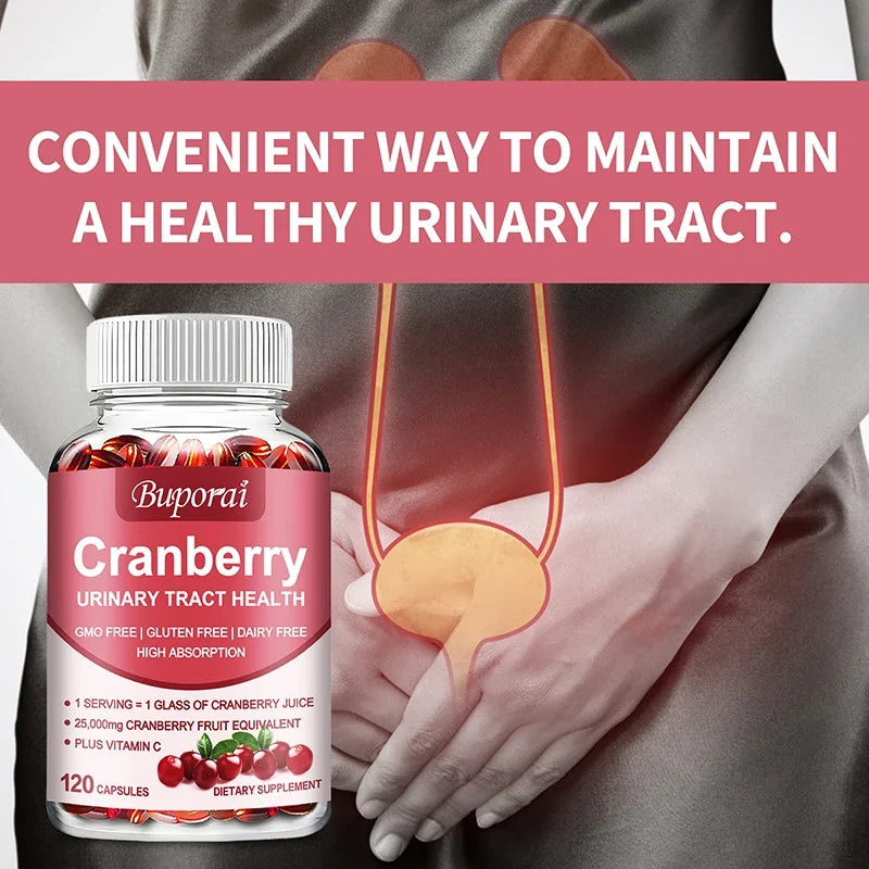 Cranberry Capsules Supports Cardiovascular Health Enhances Immunity Supports Urinary Tract Health