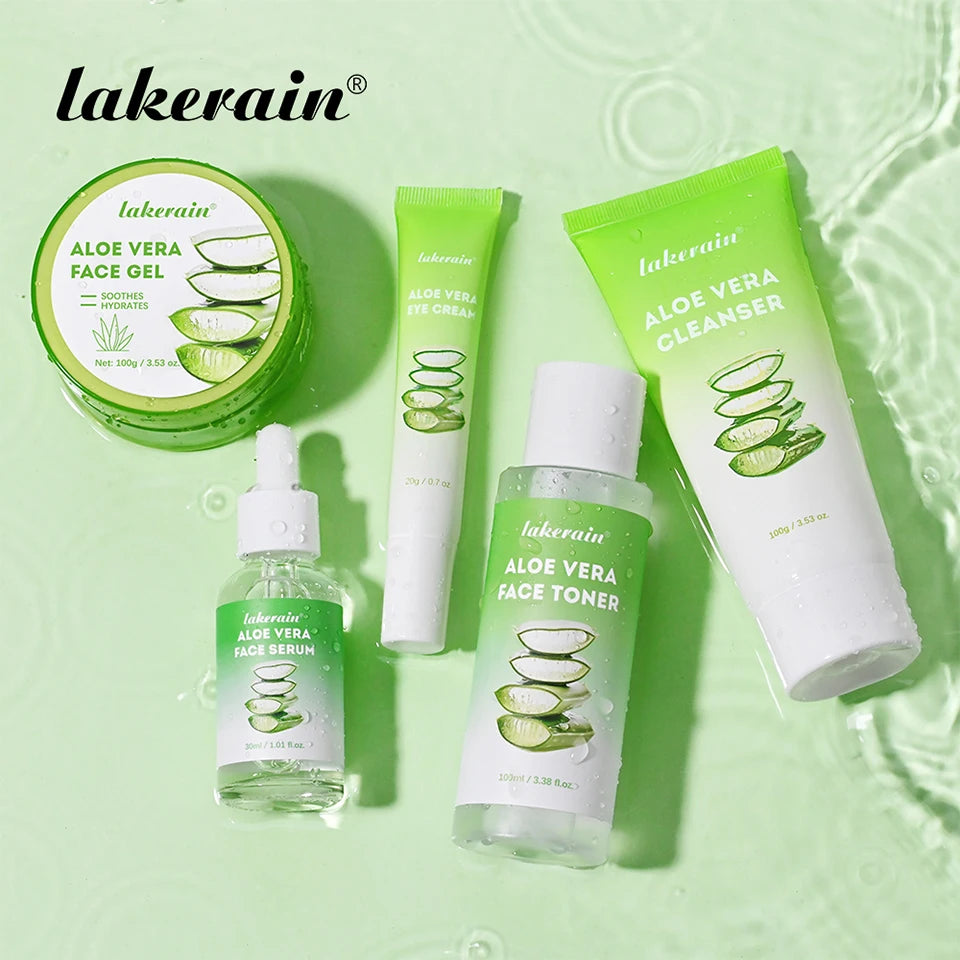 Multi-skin Care Aloe Vera Set Deep Moisturizing Nourishment Whitening Brightening Hydrating