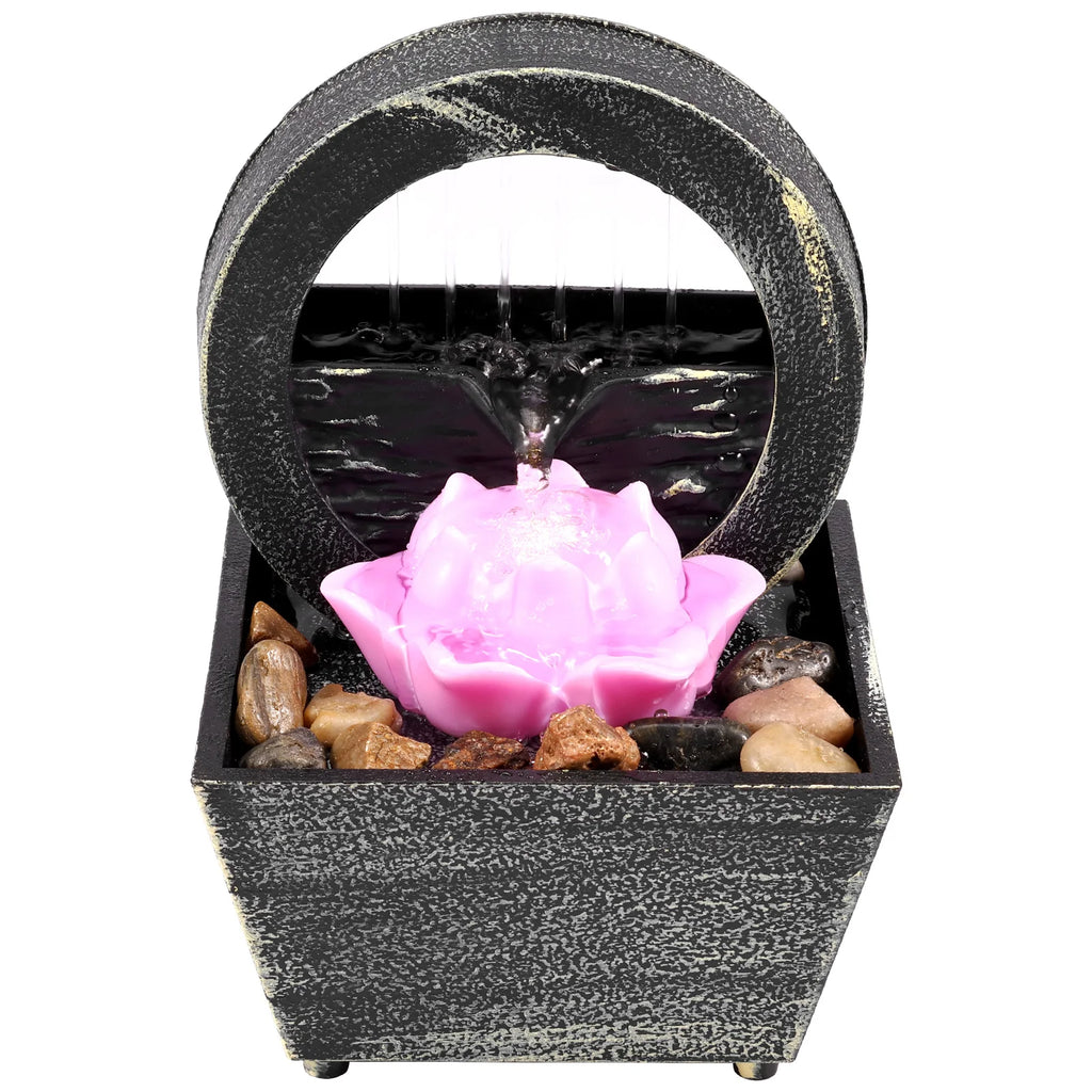 Desktop Waterfall Decoration Flowing Water Small Living Room Office Tabletop Fountain