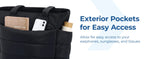 BAGSMART Tote Bag Large Capacity Puffer Padded Portable