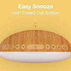 Wood Grain Sunrise Alarm Clock Sound Machine Nightlight Digital Dimmable for Bedroom 26 Sleep Sounds Baby Adults Kids