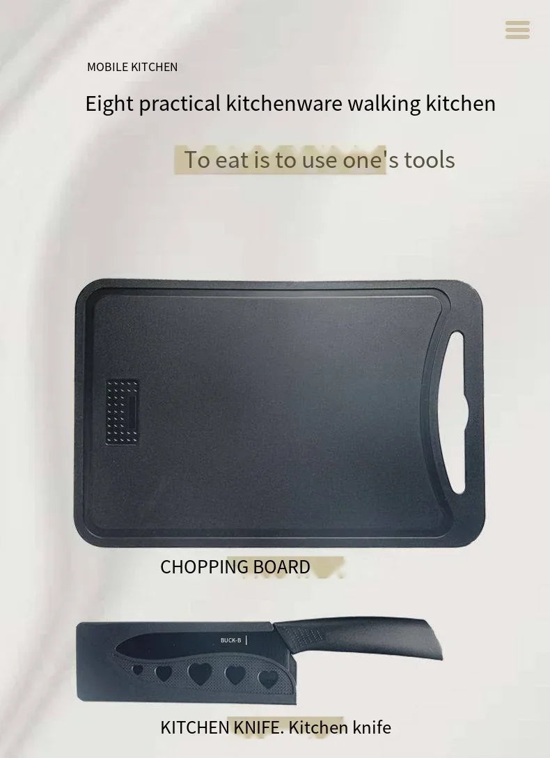 Travel Kitchen Utensils Set 8-Piece Camping