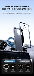1080 Magsafe Car Cell Phone Holder For iPhone 17 16 Pro Max Plus