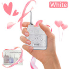 YUESI Portable Water Flosser Travel Mini Dental Irrigator 2 Nozzles 4 Modes Continuous Flow Plaque Busting Teeth Cleaning