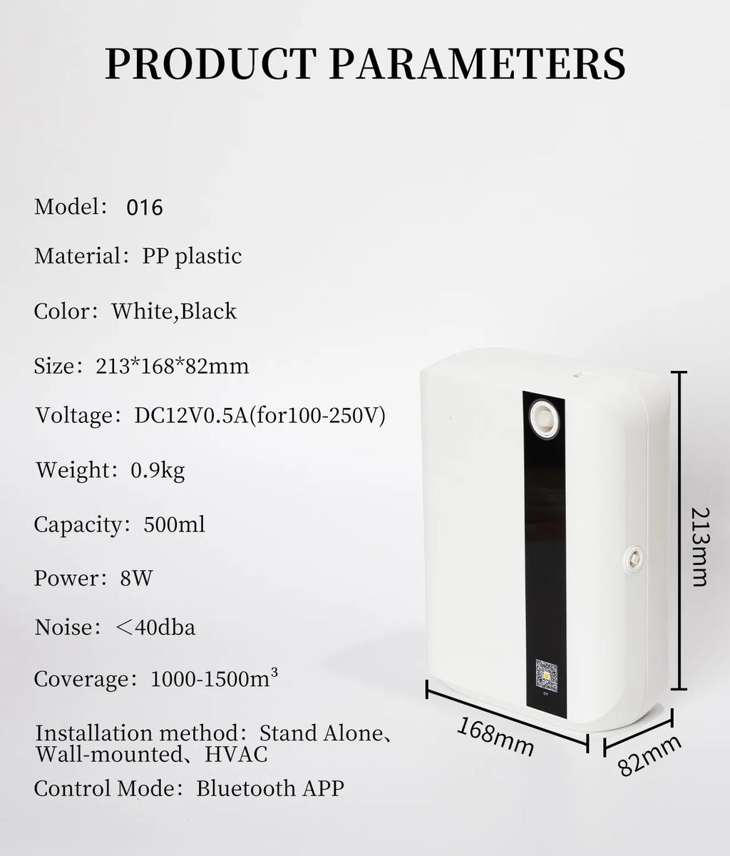 Aroma Diffuser 500ML Bluetooth Essential Oil Home Room Fragrance HVAC Electric Aromatic Air Freshener
