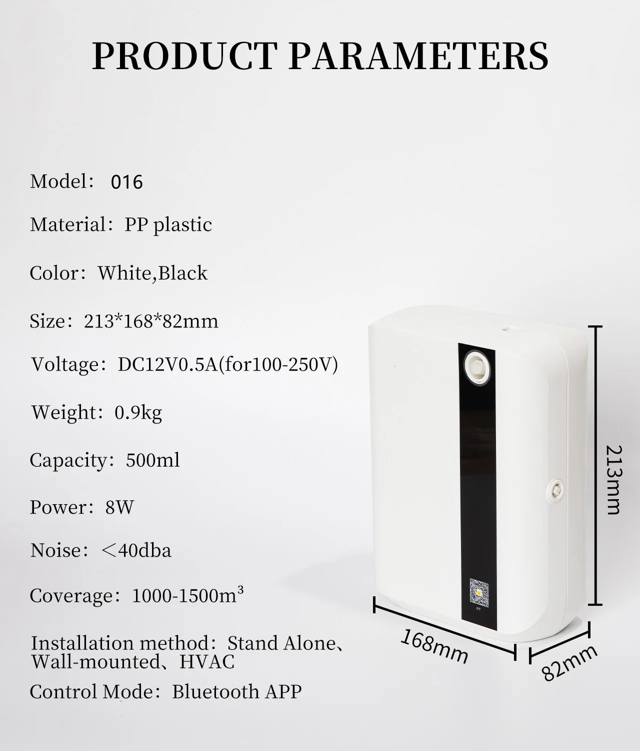 Aroma Diffuser 500ML Bluetooth Essential Oil Home Room Fragrance HVAC Electric Aromatic Air Freshener