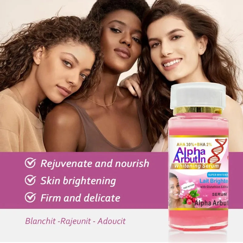 Alpha Arbutin Serum AHA 30% BHA 2% Keeps Face Smooth Brightening Moisturizing Improving Dullness Dark Skin