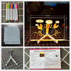 Luminous Acrylic Drawing Magic Led Transparent Board Note Board Kids Educational Gift With Stand 7 Color Markers