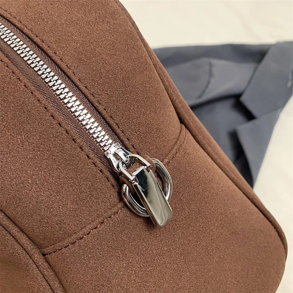 Big Size Women Bags Suede Large Capacity Shoulder Crossbody With Long Strap