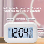 Alarm Clock Digital LED Electronic Backlight Snooze Calendar Home Office Desktop Screen Display Watch