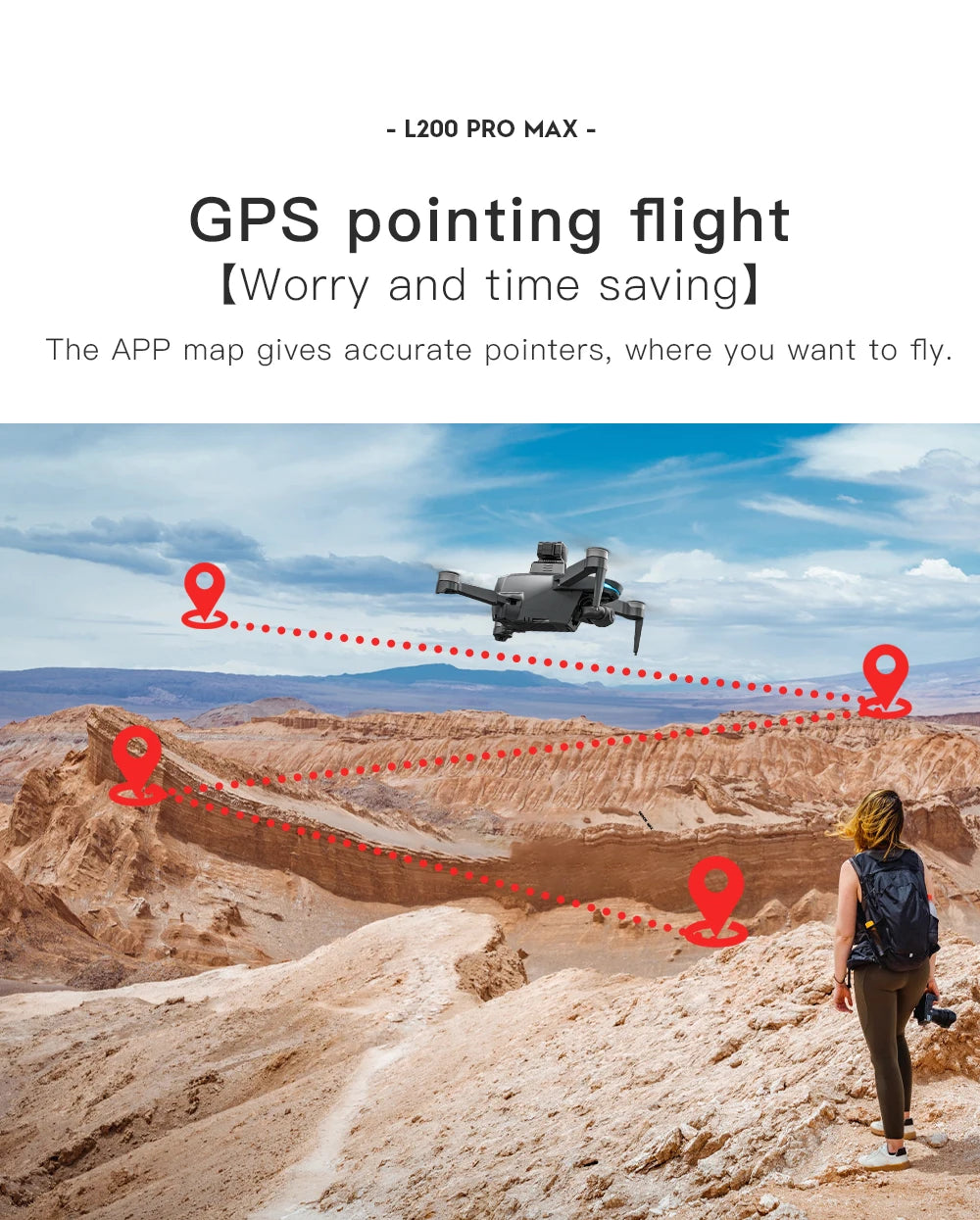 L200 PRO MAX Brushless Motor 2-Axis Gimbal 4K Professional GPS Drone 360° Obstacle Avoidance 5G WIFI Quadcopter Drone RC