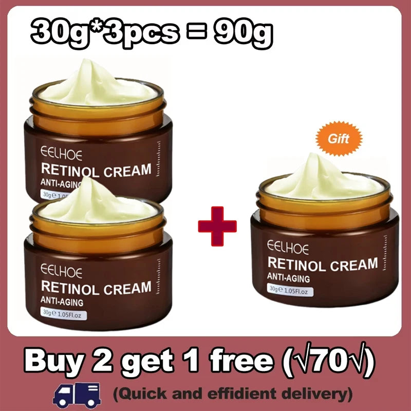Retinol Wrinkle Remover Face Cream Firming Lifting Anti Aging Fade Fine Lines Moisturizing Whitening Korean