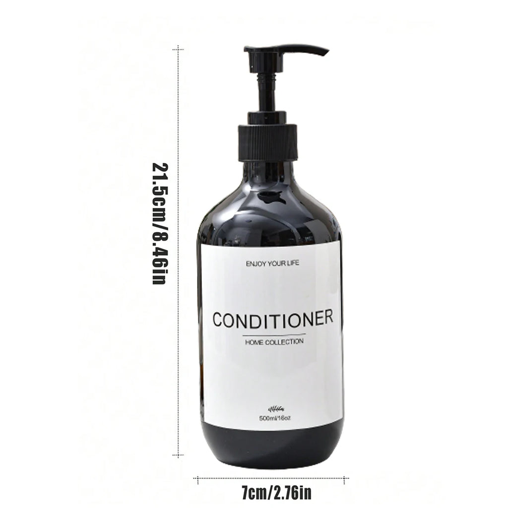 3pcs/500ml Waterproof Dispenser  Shampoo, Shower Gel, and Body Lotion-