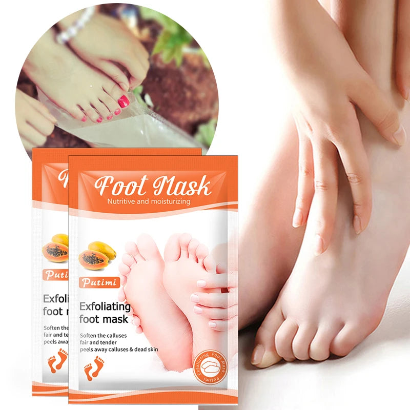 6 packs Exfoliating Foot Mask Dead Skin Remover Moisturizing