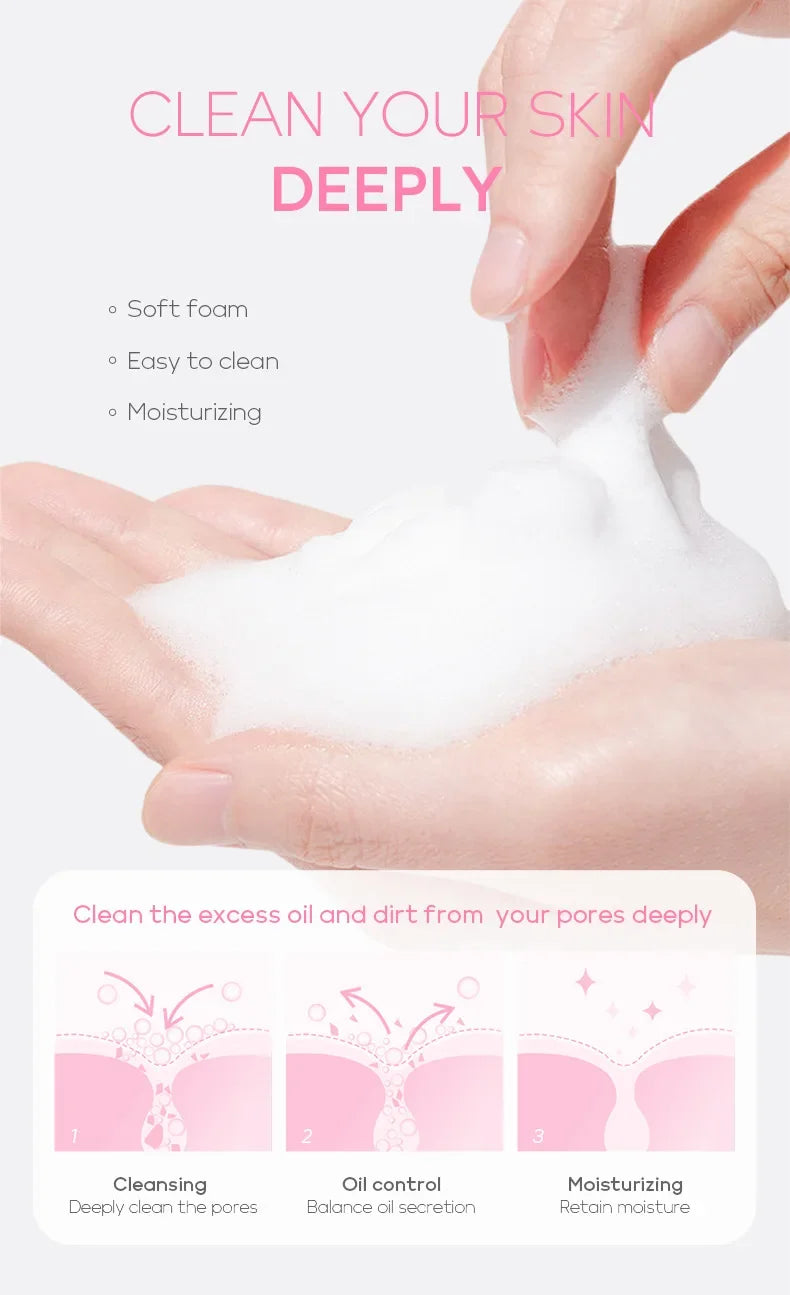 Vitamin C Facial Cleanser Moisturizing Foam Skin Care