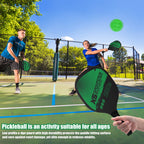 Pickleball Rackets Set Paddles Set of 2 & 4 Pickleballs Sports Accessory