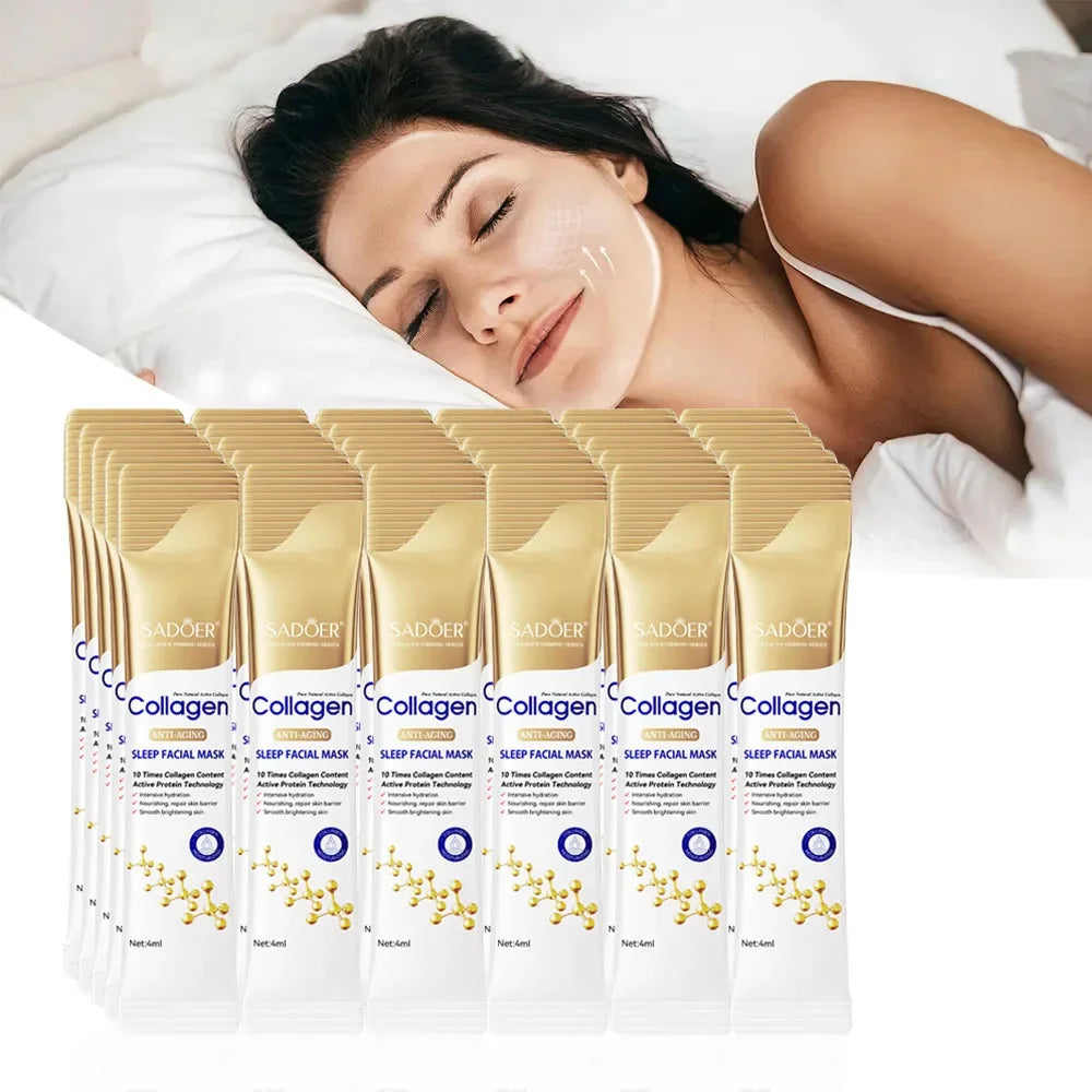 Collagen Sleeping Facial Masks Moisturizing Brightening Firming Hydrating