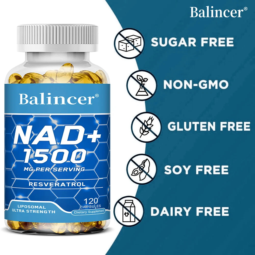 NAD+Supplements with Resveratrol Energy Anti-aging Enhance Immunity