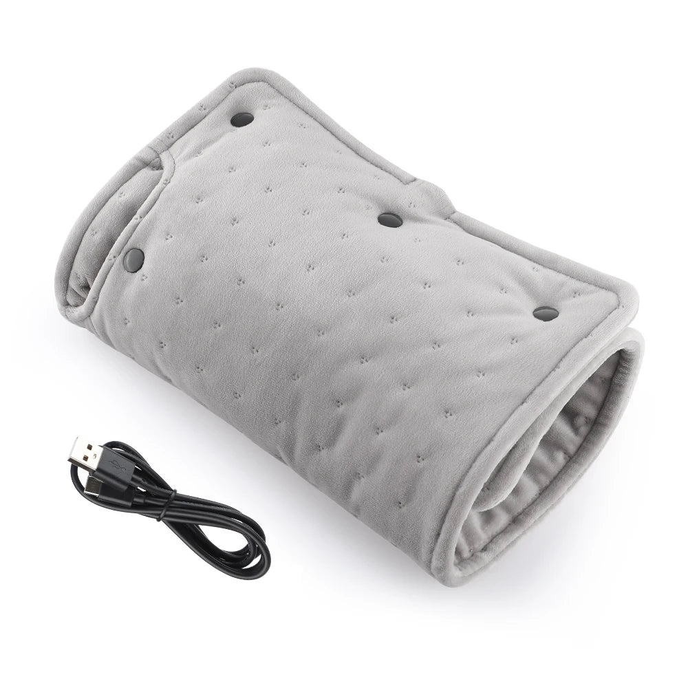 USB Portable Hand Warmer Rechargeable Plush Reusable Electric Heater Home Winter Feet Abdomen