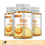 Vitamin B12 for Mood, Brain, Nervous System, Energy, Metabolism, Fatigue, Heart Health