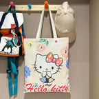  Hello Kitty Large Capacity Canvas Bag Fashion Shoulder Bag Holiday Gift for Girls