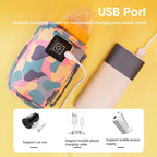 USB Milk Water Bottle Warmer Travel Stroller Insulated Bag Infant