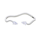 Personality Wave Shape Bangles 58mm Cubic Zirconia Brass Gold/Platinum Plated Bracelet