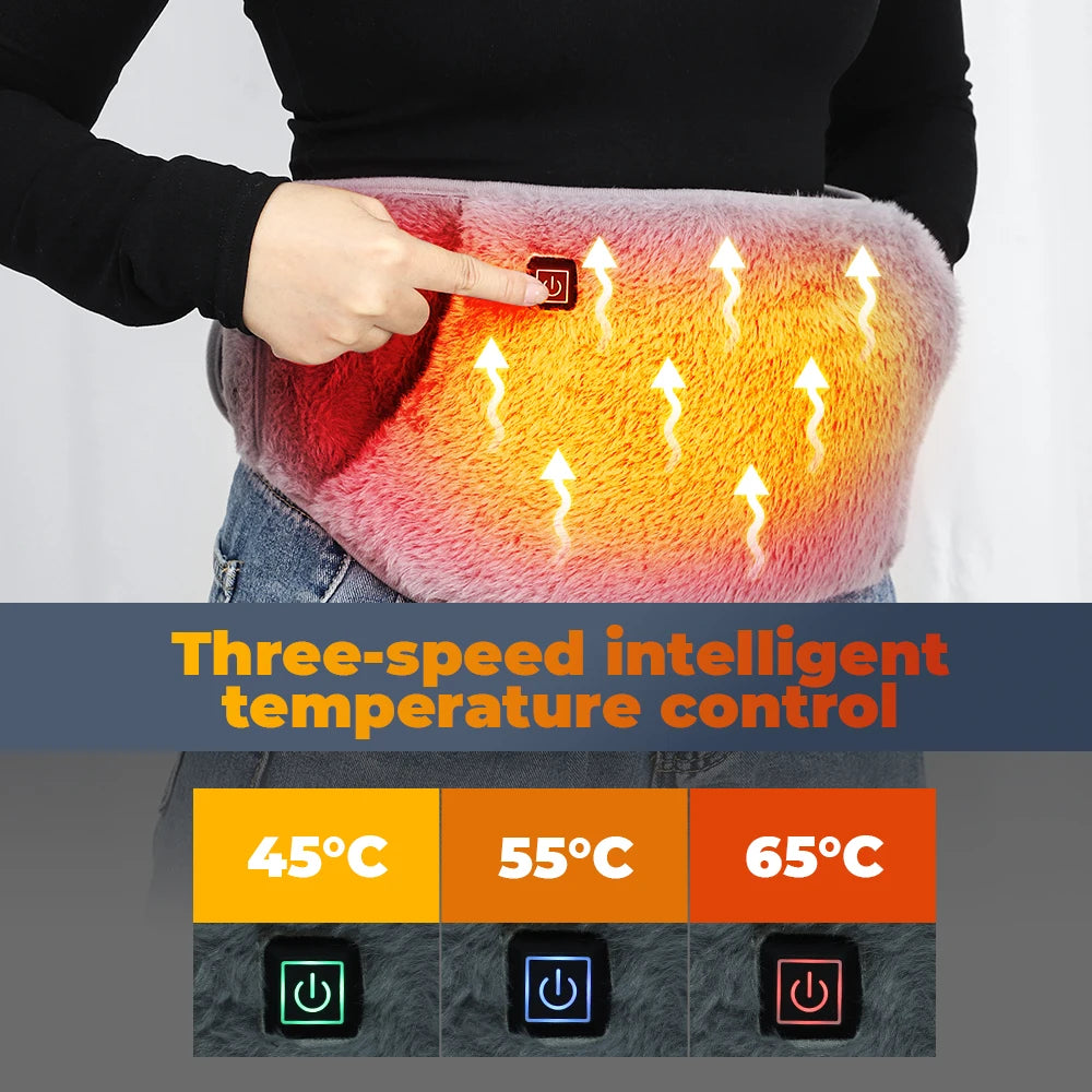 USB Portable Hand Warmer Rechargeable Plush Reusable Electric Heater Home Winter Feet Abdomen